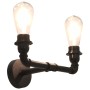 Black double wall lamp 2 E27 bulbs by vidaXL, Lamps - Ref: Foro24-281627, Price: 34,87 €, Discount: %