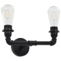 Black double wall lamp 2 E27 bulbs by vidaXL, Lamps - Ref: Foro24-281627, Price: 34,87 €, Discount: %