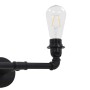 Black double wall lamp 2 E27 bulbs by vidaXL, Lamps - Ref: Foro24-281627, Price: 34,87 €, Discount: %