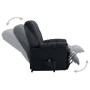 Sillón elevable tela gris oscuro de vidaXL, Sillones - Ref: Foro24-321381, Precio: 504,61 €, Descuento: %