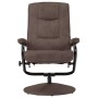 Brauner TV-Sessel aus Wildlederimitat mit Fußstütze von vidaXL, Sessel - Ref: Foro24-249308, Preis: 196,99 €, Rabatt: %