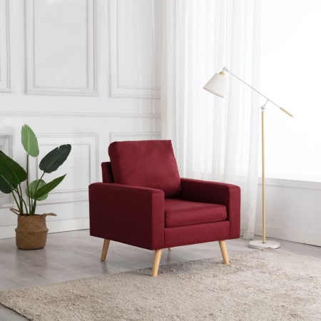 Red wine red fabric armchair by vidaXL, Armchairs - Ref: Foro24-288700, Price: 203,99 €, Discount: %