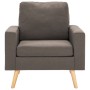 Sillón de tela gris taupe de vidaXL, Sillones - Ref: Foro24-288701, Precio: 207,52 €, Descuento: %