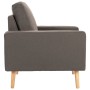 Sillón de tela gris taupe de vidaXL, Sillones - Ref: Foro24-288701, Precio: 207,52 €, Descuento: %