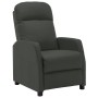 Sillón reclinable de cuero sintético gris antracita de vidaXL, Sillones - Ref: Foro24-321355, Precio: 187,91 €, Descuento: %