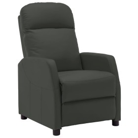 Anthracite Gray Faux Leather Recliner by vidaXL, Armchairs - Ref: Foro24-321355, Price: 187,91 €, Discount: %