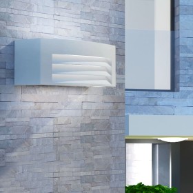 Gray aluminum outdoor wall lamp by vidaXL, Outdoor lighting - Ref: Foro24-42230, Price: 27,85 €, Discount: %