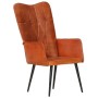 Tan Light Brown Genuine Leather Wing Chair by vidaXL, Armchairs - Ref: Foro24-339647, Price: 92,24 €, Discount: %