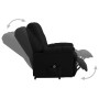 Sillón elevable tela negro de vidaXL, Sillones - Ref: Foro24-321382, Precio: 437,99 €, Descuento: %