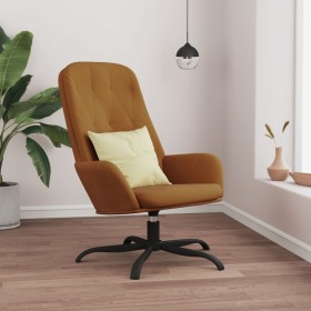 Brown velvet relaxation armchair by vidaXL, Armchairs - Ref: Foro24-341213, Price: 83,99 €, Discount: %