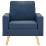 Sillón de tela azul de vidaXL, Sillones - Ref: Foro24-288697, Precio: 196,88 €, Descuento: %