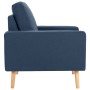 Sillón de tela azul de vidaXL, Sillones - Ref: Foro24-288697, Precio: 196,88 €, Descuento: %