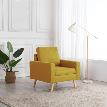 Sillón de tela amarillo de vidaXL, Sillones - Ref: Foro24-288699, Precio: 199,99 €, Descuento: %