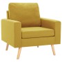 Sillón de tela amarillo de vidaXL, Sillones - Ref: Foro24-288699, Precio: 199,99 €, Descuento: %