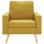 Sillón de tela amarillo de vidaXL, Sillones - Ref: Foro24-288699, Precio: 199,99 €, Descuento: %