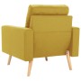 Sillón de tela amarillo de vidaXL, Sillones - Ref: Foro24-288699, Precio: 199,99 €, Descuento: %