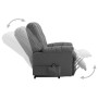 Sillón elevable tela gris claro de vidaXL, Sillones - Ref: Foro24-321380, Precio: 483,52 €, Descuento: %