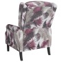 Sillón reclinable de tela con estampado de flores de vidaXL, Sillones - Ref: Foro24-338819, Precio: 168,99 €, Descuento: %