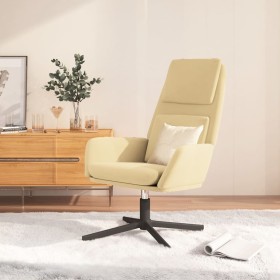 Cream white velvet relaxation armchair by vidaXL, Armchairs - Ref: Foro24-341349, Price: 95,95 €, Discount: %