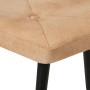 Sillón orejero con reposapiés cuero auténtico crema canela de vidaXL, Sillones - Ref: Foro24-339667, Precio: 100,14 €, Descue...