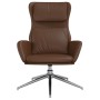 Sillón de relax de cuero sintético marrón brillante de vidaXL, Sillones - Ref: Foro24-341363, Precio: 105,99 €, Descuento: %