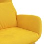 Sillón de relax de terciopelo amarillo mostaza de vidaXL, Sillones - Ref: Foro24-341358, Precio: 115,35 €, Descuento: %