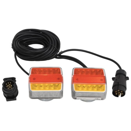 Trailer Lights 2pcs Red LED Bulb 10.5x7.5x10cm 12V by vidaXL, Lights for motor vehicles - Ref: Foro24-152904, Price: 44,52 €,...