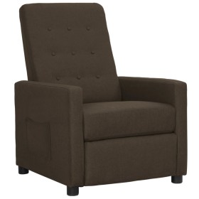 Brown Fabric Recliner by vidaXL, Armchairs - Ref: Foro24-338984, Price: 169,99 €, Discount: %