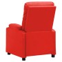 Sillón reclinable de cuero sintético rojo de vidaXL, Sillones - Ref: Foro24-339127, Precio: 204,99 €, Descuento: %