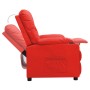 Sillón reclinable de cuero sintético rojo de vidaXL, Sillones - Ref: Foro24-339127, Precio: 204,99 €, Descuento: %