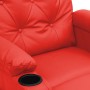 Sillón reclinable de cuero sintético rojo de vidaXL, Sillones - Ref: Foro24-339127, Precio: 204,99 €, Descuento: %