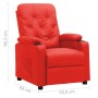 Sillón reclinable de cuero sintético rojo de vidaXL, Sillones - Ref: Foro24-339127, Precio: 204,99 €, Descuento: %