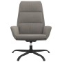 Sillón de relax de terciopelo gris claro de vidaXL, Sillones - Ref: Foro24-341407, Precio: 94,99 €, Descuento: %