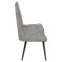 Sillón orejero de lona gris de vidaXL, Sillones - Ref: Foro24-339653, Precio: 80,01 €, Descuento: %