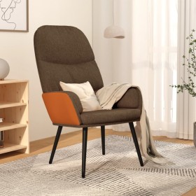 Silla de relajación de tela marrón de vidaXL, Sillones - Ref: Foro24-341015, Precio: 78,99 €, Descuento: %