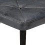 Sillón orejero con reposapiés cuero auténtico gris de vidaXL, Sillones - Ref: Foro24-339665, Precio: 104,52 €, Descuento: %