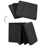 Black synthetic linen folding storage stool by vidaXL, Folding stools and chairs - Ref: Foro24-338763, Price: 25,23 €, Discou...