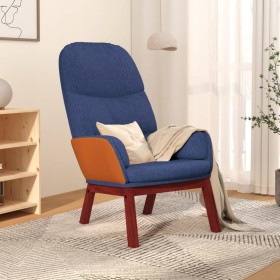 Sillón de relax de tela azul de vidaXL, Sillones - Ref: Foro24-341064, Precio: 106,99 €, Descuento: %