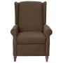 Sillón reclinable de tela marrón de vidaXL, Sillones - Ref: Foro24-342219, Precio: 197,06 €, Descuento: %