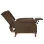 Sillón reclinable de tela marrón de vidaXL, Sillones - Ref: Foro24-342219, Precio: 197,06 €, Descuento: %