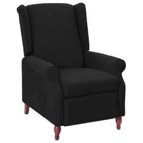 Sillón reclinable de tela negro de vidaXL, Sillones - Ref: Foro24-342217, Precio: 156,99 €, Descuento: %