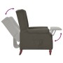 Dark Gray Microfiber Fabric Recliner Wing Chair by vidaXL, Armchairs - Ref: Foro24-342242, Price: 167,99 €, Discount: %