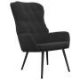 Silla de relajación de terciopelo negro de vidaXL, Sillones - Ref: Foro24-341235, Precio: 119,99 €, Descuento: %