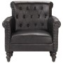 Black Genuine Goat Leather Armchair by vidaXL, Armchairs - Ref: Foro24-288288, Price: 314,99 €, Discount: %