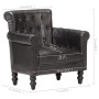 Black Genuine Goat Leather Armchair by vidaXL, Armchairs - Ref: Foro24-288288, Price: 314,99 €, Discount: %