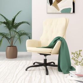 Sillón de relax de cuero sintético crema de vidaXL, Sillones - Ref: Foro24-341241, Precio: 88,68 €, Descuento: %