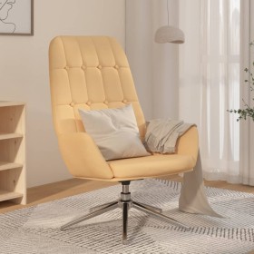 Cream-colored synthetic suede leather relaxation armchair by vidaXL, Armchairs - Ref: Foro24-341252, Price: 86,73 €, Discount: %