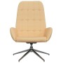 Cream-colored synthetic suede leather relaxation armchair by vidaXL, Armchairs - Ref: Foro24-341252, Price: 86,73 €, Discount: %