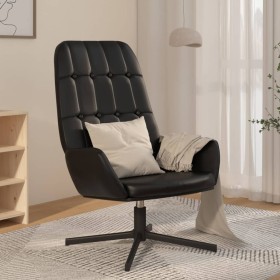 Sillón de relax de cuero sintético negro brillante de vidaXL, Sillones - Ref: Foro24-341264, Precio: 88,99 €, Descuento: %