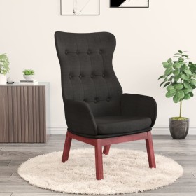 Sillón de relax de tela negro de vidaXL, Sillones - Ref: Foro24-341274, Precio: 125,99 €, Descuento: %